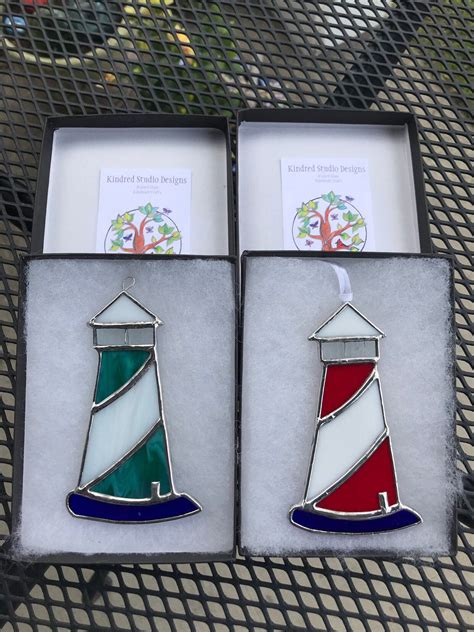 Lighthouse Decor Stained Glass Lighthouse Lighthouse - Etsy | Stained ...