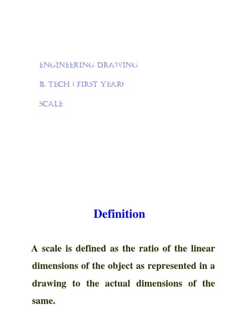 Engineering Drawing Scales | PDF | Perpendicular | Metre