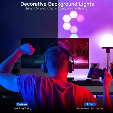 LED Light RGB Wall Lamp Bedroom Living Room Remote Control – Stylo ...