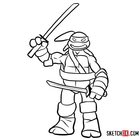 How To Draw A Ninja Turtle Easy