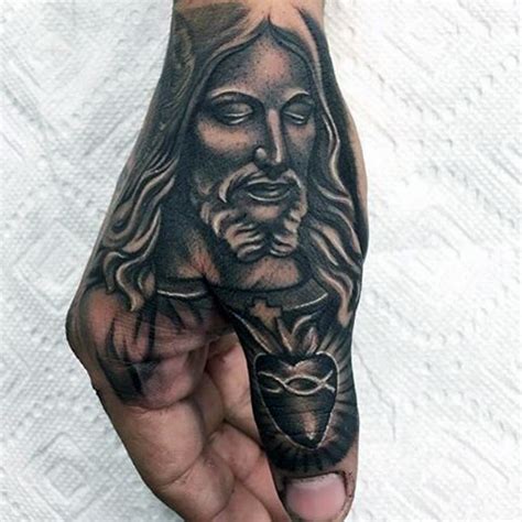 90 Thumb Tattoos For Men - Left And Right Digit Design Ideas | Jesus ...