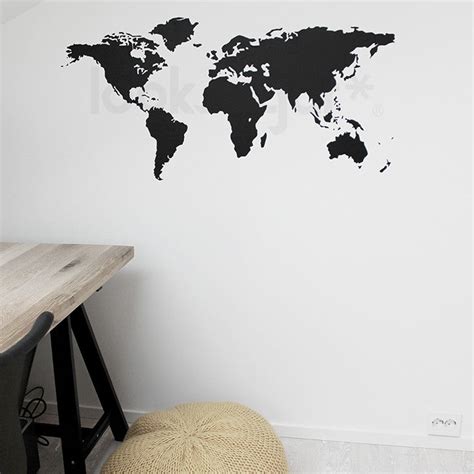 WORLD MAP WALL DECAL – looksugar