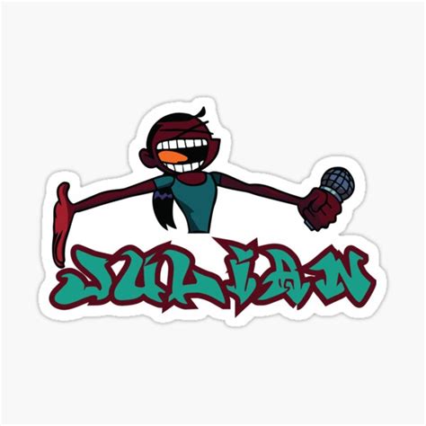 "JULIAN FNF" Sticker by spamton-funny | Redbubble