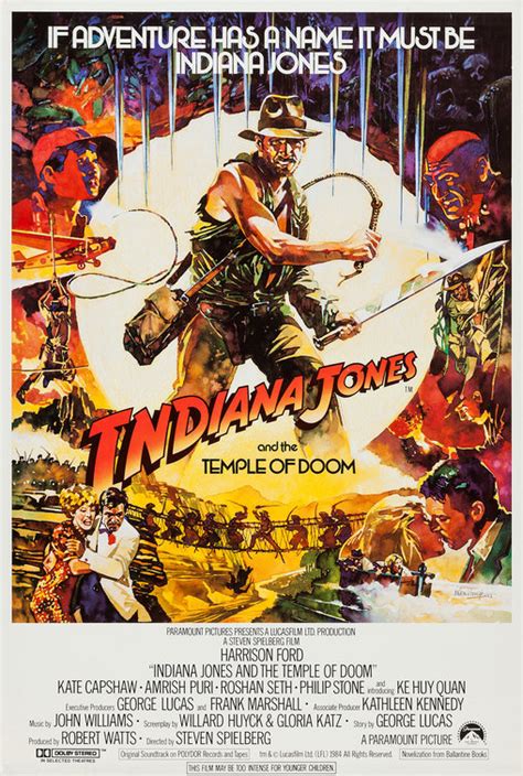 Indiana Jones and the Temple of Doom Movie Poster (#4 of 11) - IMP Awards