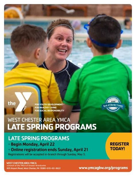 West Chester YMCA Late Spring Programs - 2019