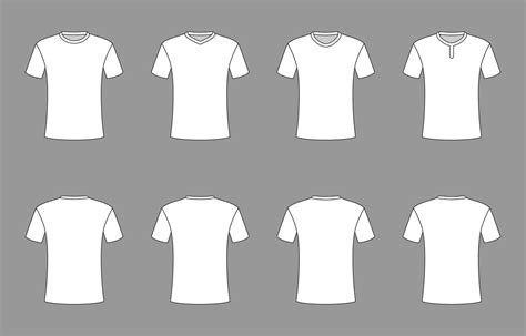 Outline White T-Shirt Template 23051469 Vector Art at Vecteezy