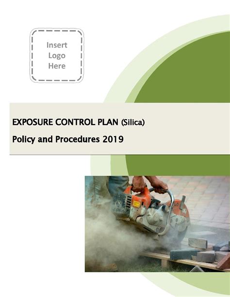 Silica Exposure Control Plan Template I OHS Safety Manuals Canada