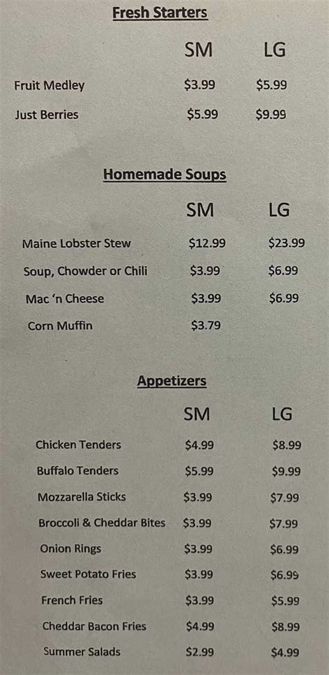 Shelby's Deli Menu, Oakland, ME