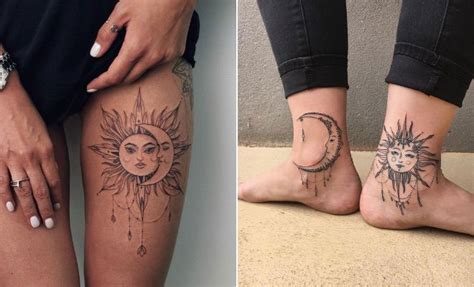 63 Most Beautiful Sun and Moon Tattoo Ideas - StayGlam