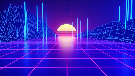 sunset, synthwave, 4k, HD Wallpaper | Rare Gallery