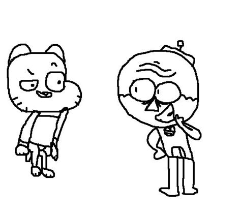 Gumball and Benson meet each other by CrustyPuff on DeviantArt