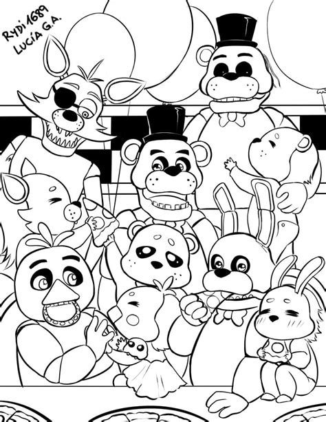 Five Nights at Freddy's coloring pages - Print for free (120 Images)