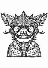 Gremlin Coloring Page · Creative Fabrica sketch template