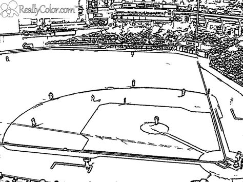 Baseball Field Coloring Pages - ColoringBay