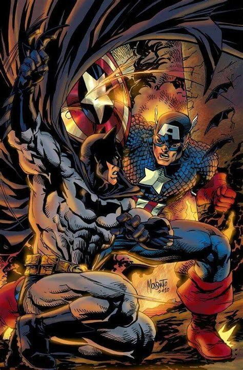 Batman vs Captain America | Batman vs captain america, Superhero comic ...