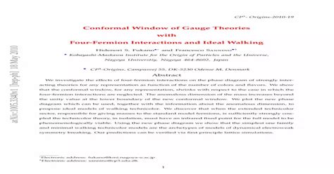 Conformal window of gauge theories with four-fermion interactions and ideal walking technicolor ...