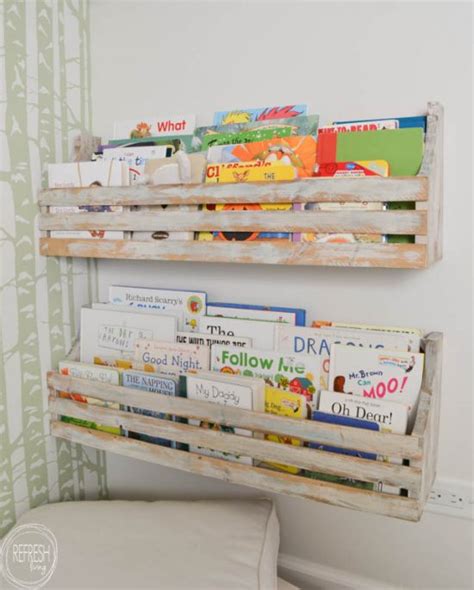 DIY Wall Mounted Bookshelves - Refresh Living