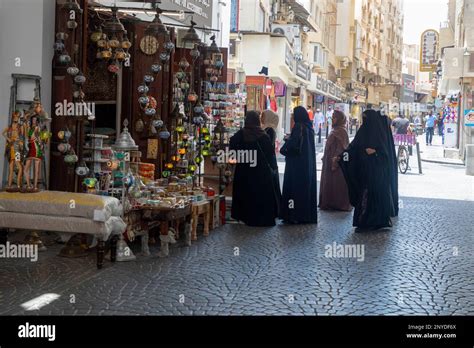 View of the Bab al Bahrain souq in Manama, the Kingdom of Bahrain, Millde East Stock Photo - Alamy