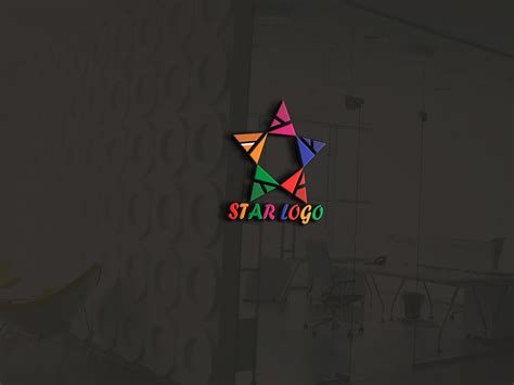 Star Shape Logo Mock Up on Behance