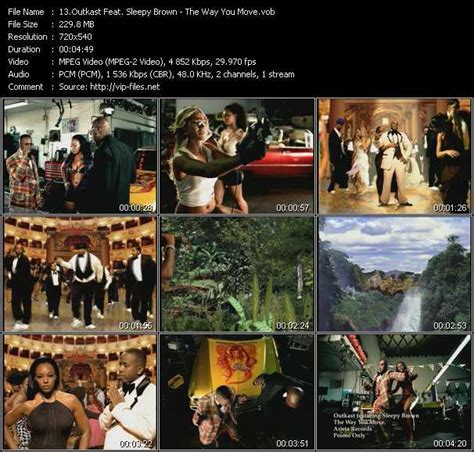 Outkast Feat. Sleepy Brown - The Way You Move - Download High-Quality Video(VOB)