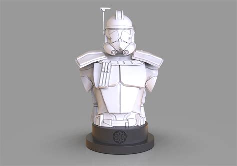 ArtStation - Clone Trooper Captain Rex Bust | Resources