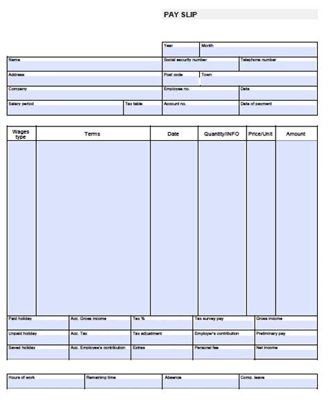 20+ Free Pay Stub Templates - Free Pdf, Doc, Xls Format Download - Free Printable Check Stubs ...