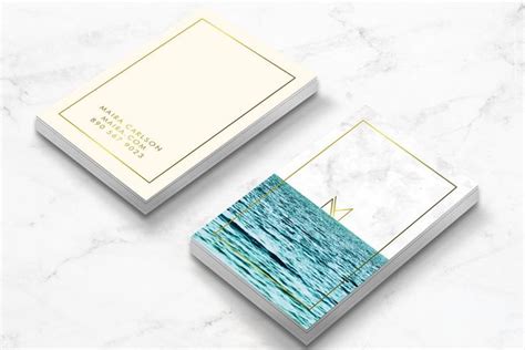 Ocean Business Card Template | Business card template, Card template, Business stationary