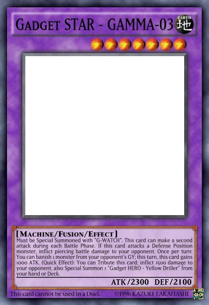 Gadget STAR - GAMMA-03 | Yu-Gi-Oh Card Maker Wiki | Fandom