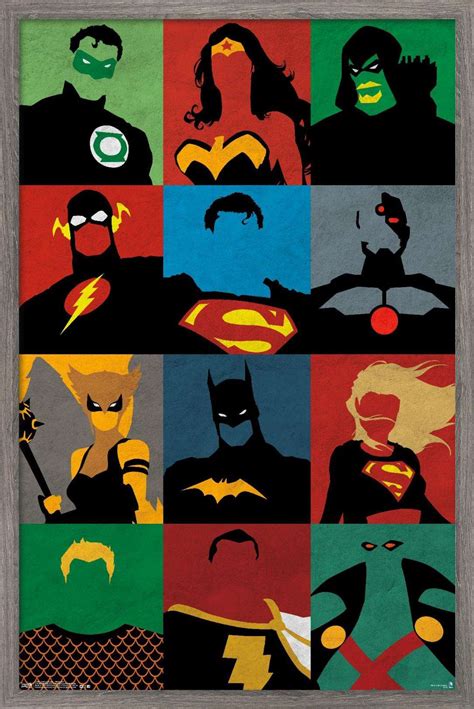 DC Comics - Justice League - Minimalist Poster - Walmart.com - Walmart.com