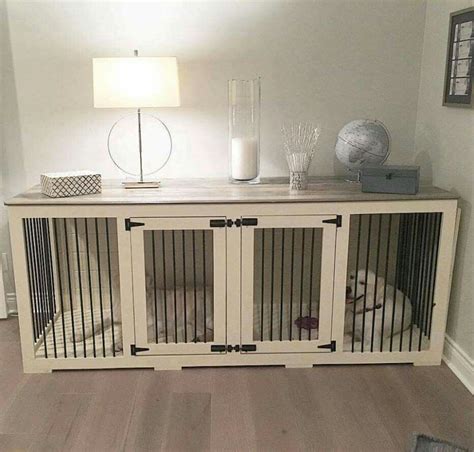 Indoor wooden dog crate! Brilliant! Wood Block Flooring, Perro Diy, Dog ...