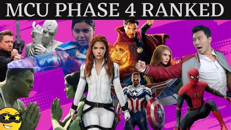 Tier Ranking MCU Phase 4 - YouTube