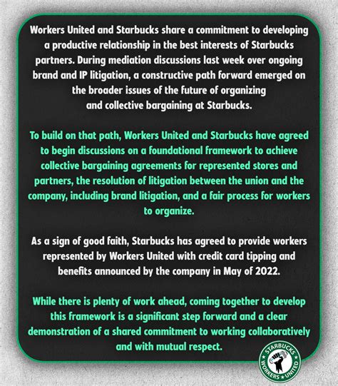 USA: Starbucks and union agree to historic process - IUF