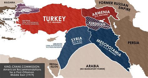 The Middle East That Might Have Been In 1919,... - Maps on the Web