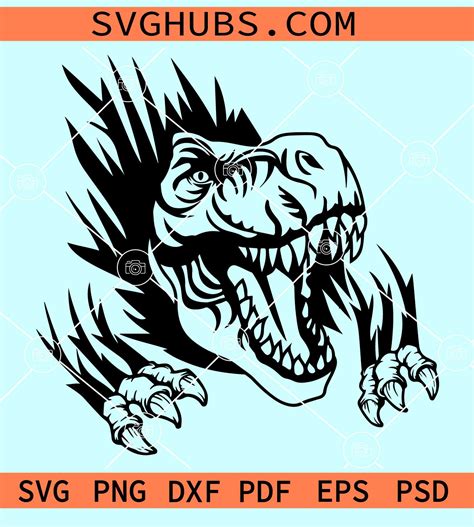 Tyrannosaurus rex svg, T rex dinosaur svg, T rex scratch svg, dinosaur ...