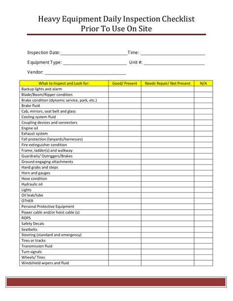 Daily Inspection Report Template – Atlanticcityaquarium.com