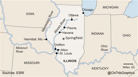 Illinois river cruise map - Chicago Tribune