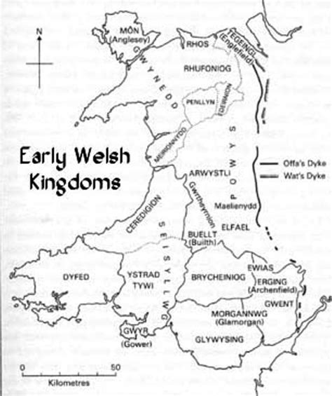 1j. The early Kingdoms of Ceredigion, Seisyllwg and Deheubarth 424 - 957 - The History of Wales