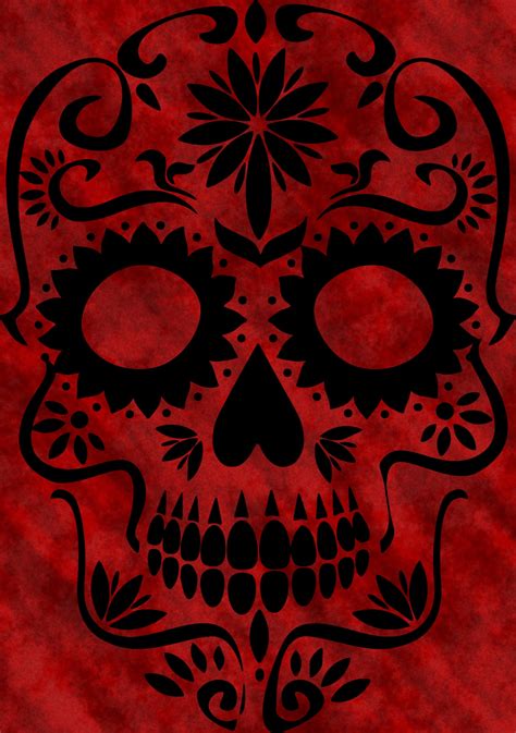 Sugar Skull Red Velvet 2 Free Stock Photo - Public Domain Pictures