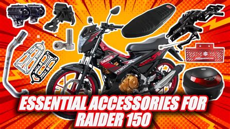 AFTER MARKET PARTS AND ACCESSORIES PARA SA RAIDER 150 NATIN! - YouTube