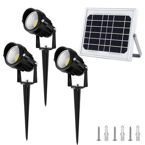 CLY Solar Spotlights Landscape Outdoor 3 in 1 LED Lights IP66 ...