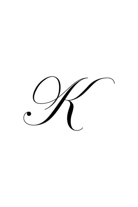 Free Cursive Letters Printable: Royal Fancy Capital K