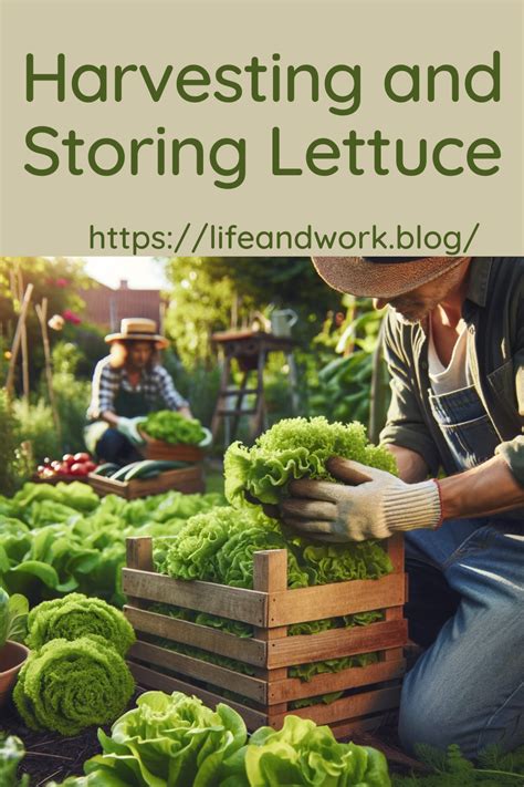 Harvesting and Storing Lettuce