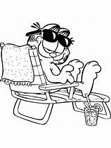 Garfield coloring pages sketch template