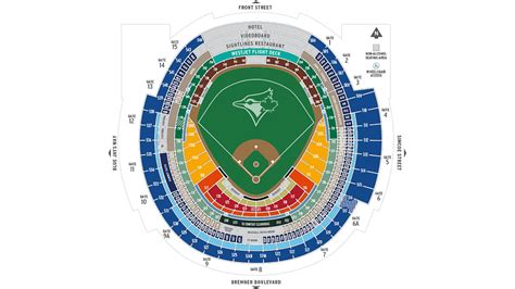 Rogers Centre Seating Chart With Seat Numbers – Two Birds Home