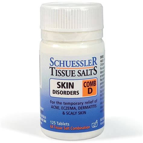 Buy Tissue Salts Comb D Skin Disorders 125 Tablets Online at Chemist Warehouse®