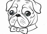 Cute Pug Coloring Pages At GetColoringscom  Free Printable Colorings sketch template