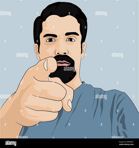 Man pointing finger at you vector illustration Stock Vector Image & Art - Alamy