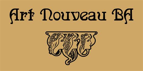 ArtNouveau-BA Font | Fontspring | Typography fonts, Cool fonts, Typeface design