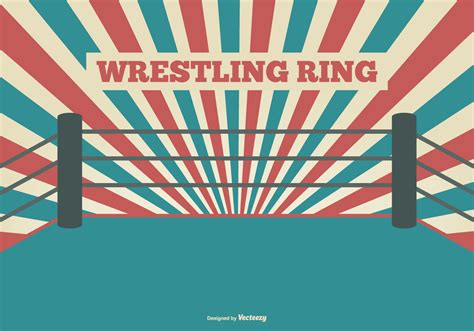 Flat Style Wrestling Ring Illustration 137233 Vector Art at Vecteezy