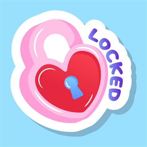 A flat sticker of love lock in premium editable style 6722287 Vector ...